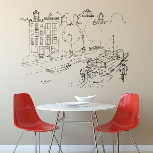 Naklejka Amsterdam, 58x80 cm