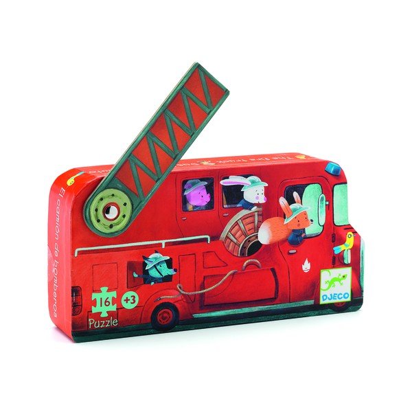 Dziecięce puzzle Djeco Strażacy-image-1