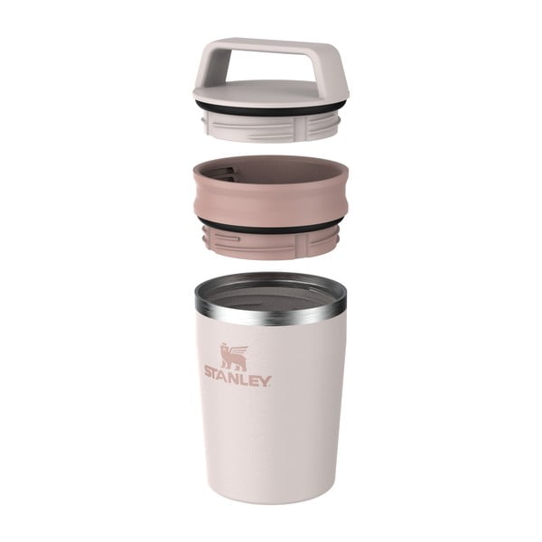 Jasnoróżowy kubek termiczny ze stali nierdzewnej 230 ml Café-To-Go Travel Mug Rose Quartz – Stanley-image-3