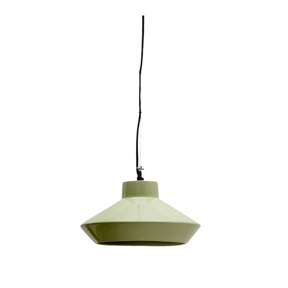 Jasnozielona lampa wisząca z ceramicznym kloszem ø 31 cm Portol – Kave Home