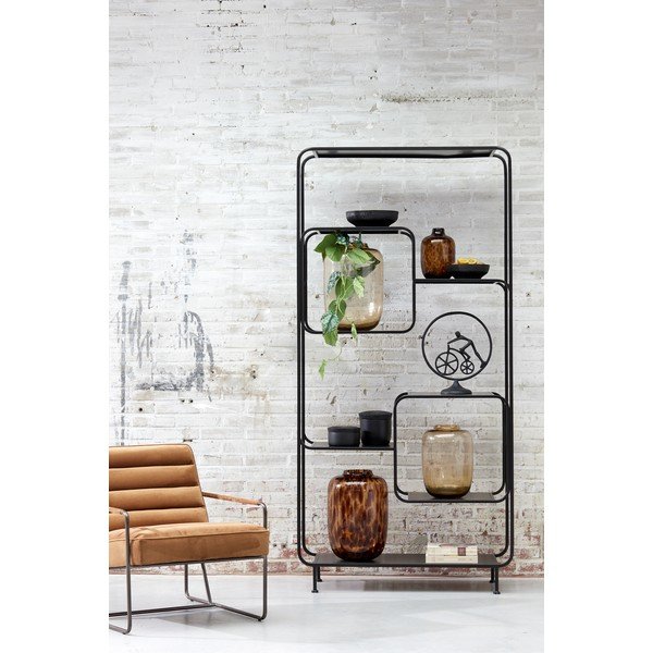 Czarny metalowy regał 100x206 cm Winston – Light & Living-image-1