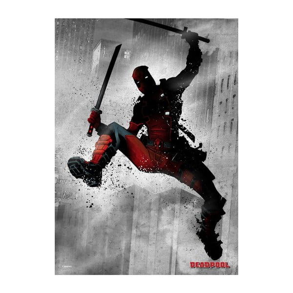 Plakat z blachy Marvel Dark Edition - Deadpool