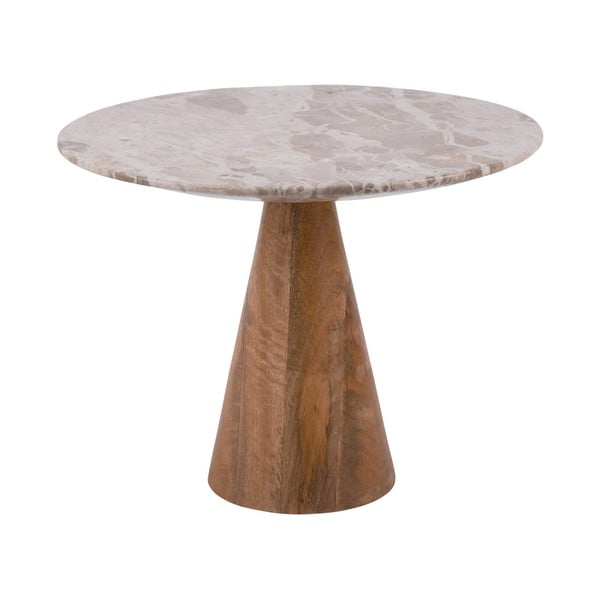 Okrągły stolik z blatem w dekorze marmuru ø 40 cm Force  – Leitmotiv