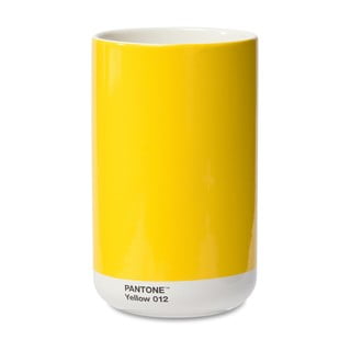Żółty wazon ceramiczny - Pantone