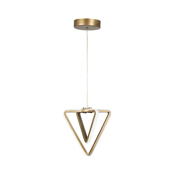 Metalowa lampa wisząca LED w kolorze brązu ø 20 cm Baris – Squid Lighting