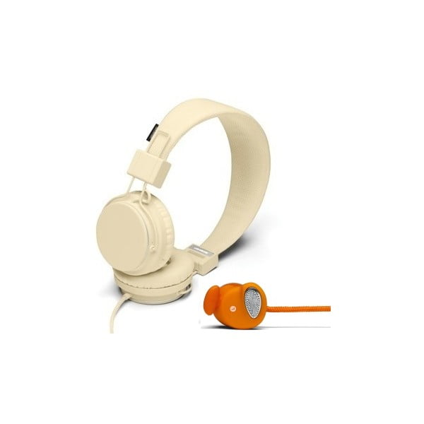 Słuchawki Plattan Cream + słuchawki Medis Orange GRATIS