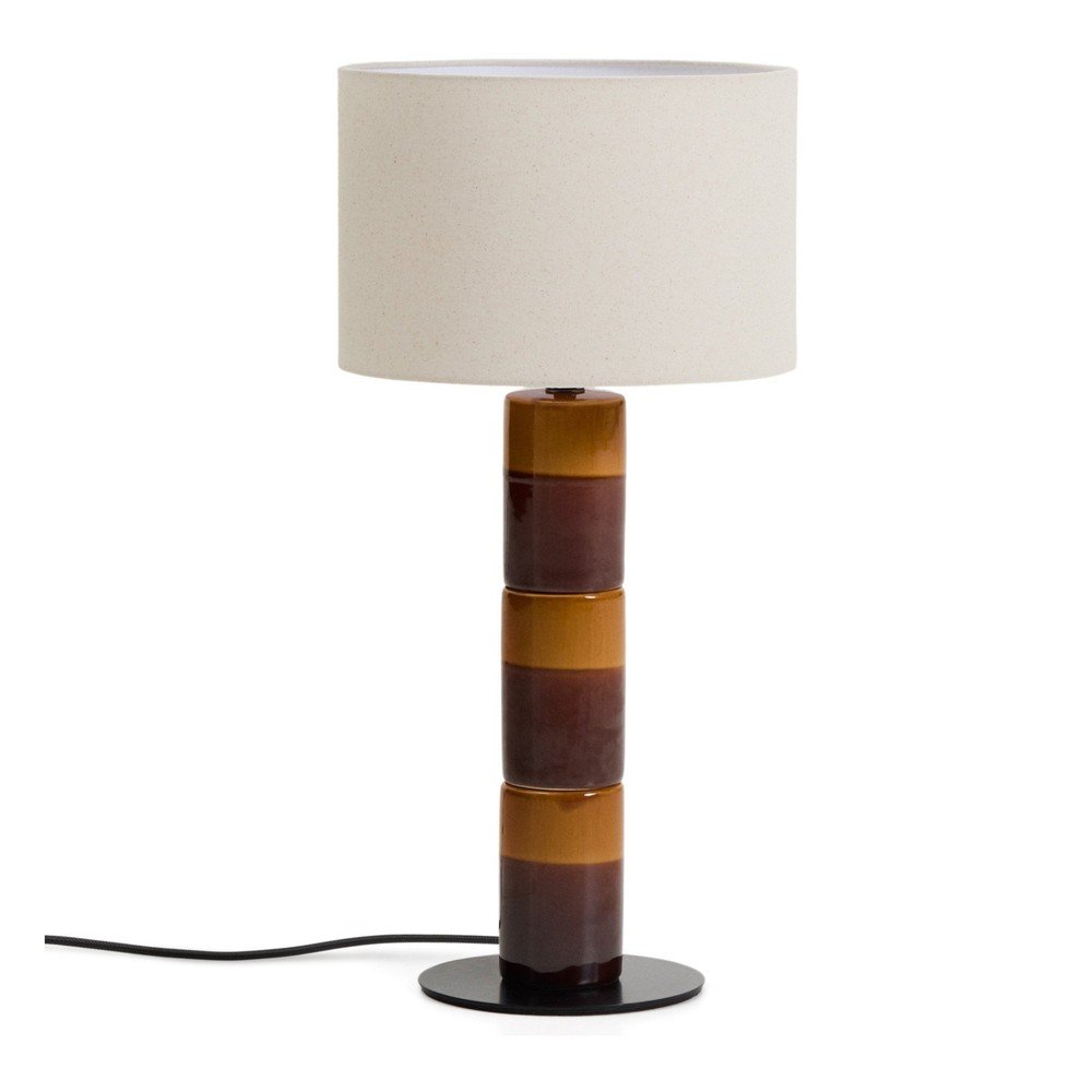 Lampa stołowa z tekstylnym kloszem (wysokość 61,5 cm) Mavran – Kave Home