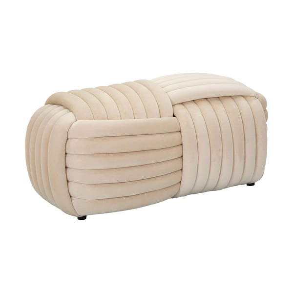 Kremowa aksamitna ławka Softy – Mauro Ferretti-image-4