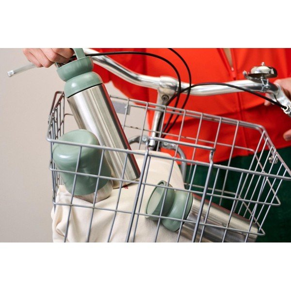 Czarna/w kolorze srebra butelka ze stali nierdzewnej 500 ml Vita – Mepal-image-1