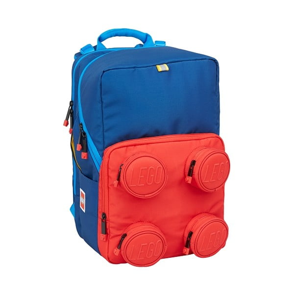 Niebiesko-czerwony plecak szkolny LEGO® Petersen