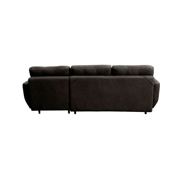 Ciemnoszary narożnik rozkładany lewostronny z czarnymi nogami Mazzini Sofas Hortensia-image-3