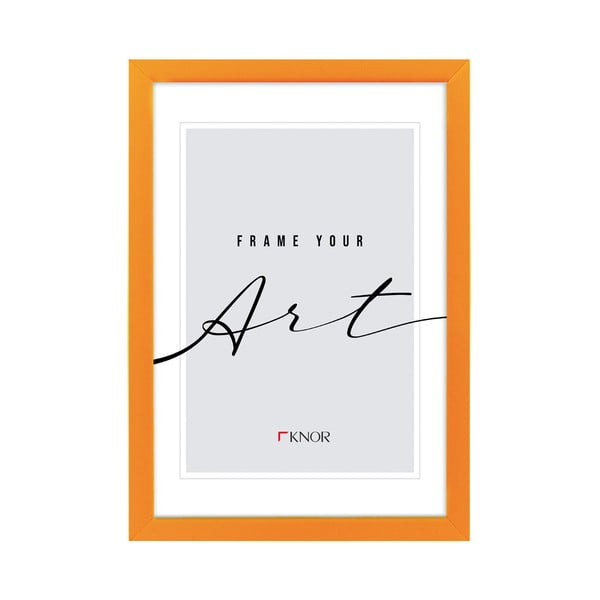 Pomarańczowa ramka stojąca/ścienna 20x26 cm – knor-image-1