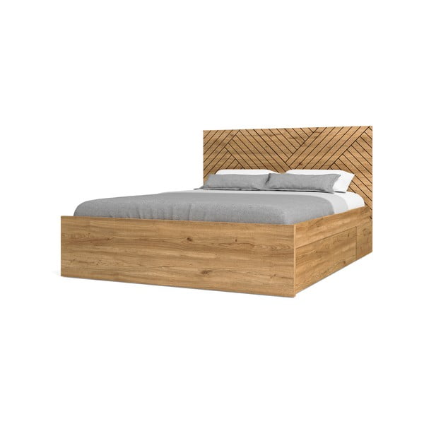 Biało-naturalna szuflada pod łóżko Zebra – Marckeric-image-4