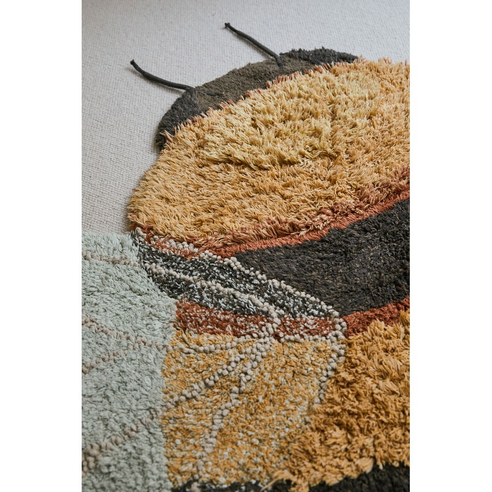 Żółty bawełniany dywan dziecięcy tkany ręcznie odpowiedni do prania 115x150 cm Bee – Lorena Canals (zdjęcie 8)
