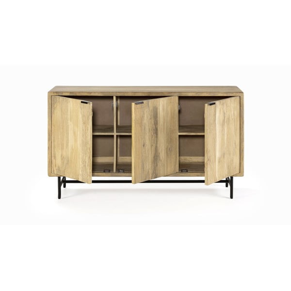 Komoda z litego drewna mango w naturalnym kolorze 150x85x40 cm Mundra – MOME-image-1