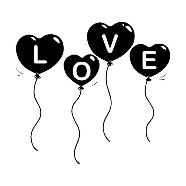 Naklejka Ambiance Baloon Love-image-2