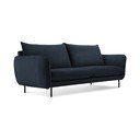 Ciemnoniebieska aksamitna sofa 160 cm Vienna – Cosmopolitan Design