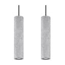 Betonowa lampa wisząca Sollux Fadre, dł. 34 cm