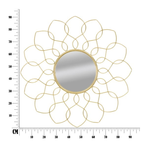 Lustro wiszące w ramie w kolorze złota Mauro Ferretti Girg, ⌀ 90 cm-image-2