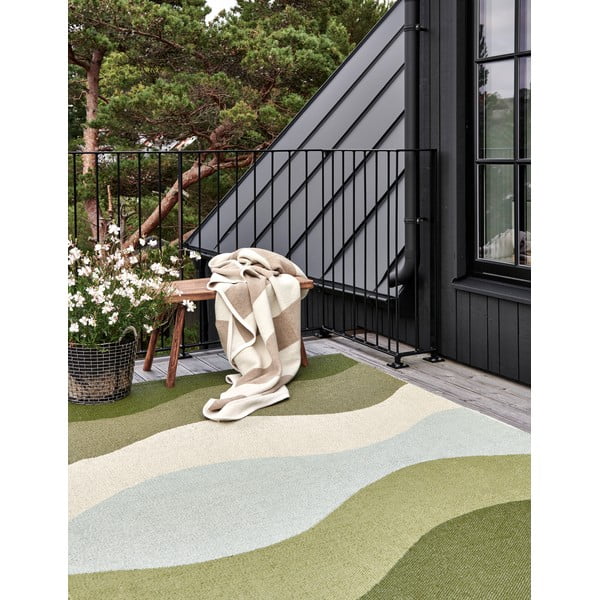 Zielony chodnik odpowiedni na zewnątrz 70x200 cm Urvi Woods – Pappelina-image-1