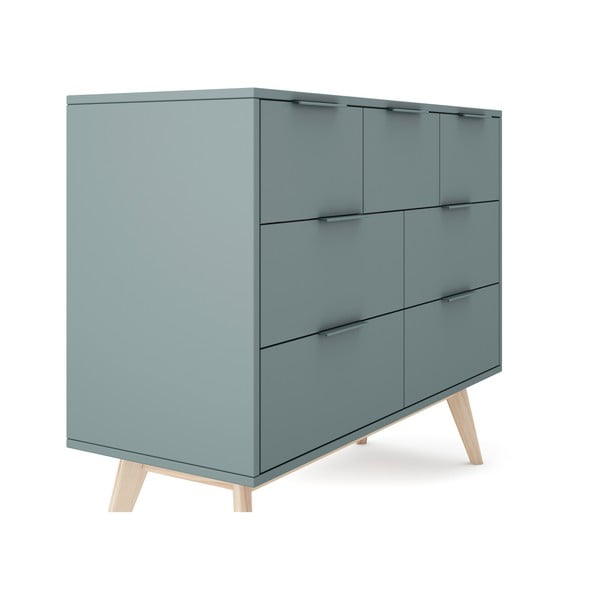 Szarozielona komoda 120x83x40 cm Pisco – Marckeric-image-4