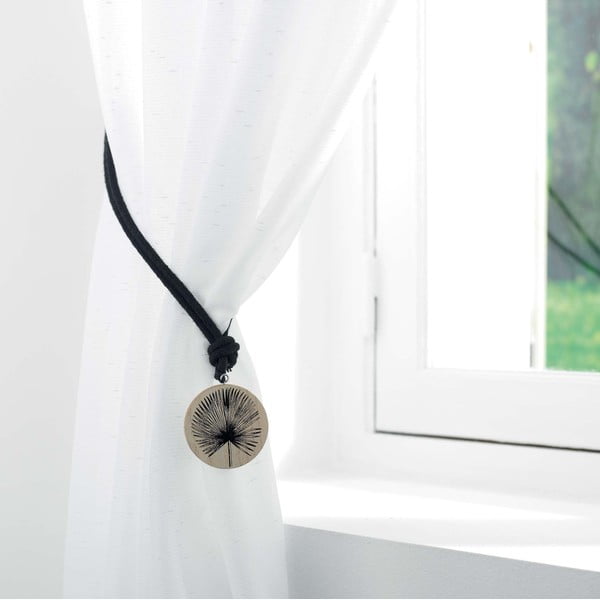 Drewniano-tekstylny upinacz do zasłon Teaky – douceur d'intérieur-image-2