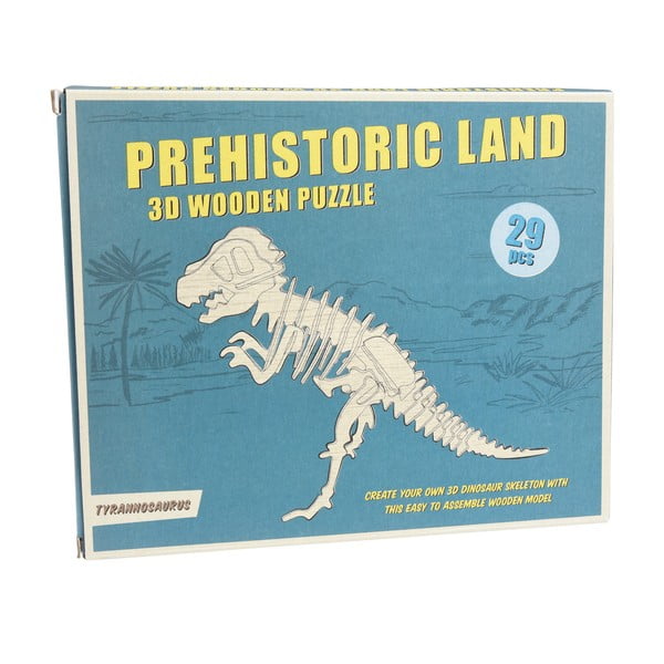 Drewniane 3D puzzle dinozaur Rex London Tyrannosaurus-image-3