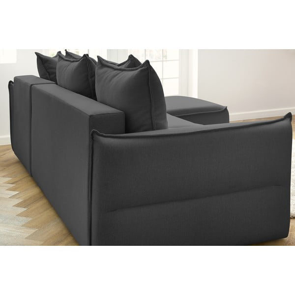 Ciemnoszary rozkładany narożnik (prawostronny) Leon – Bobochic Paris-image-1