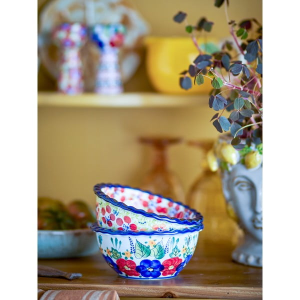 Kamionkowe miski zestaw do serwowania 2 szt. 380 ml Florist – Bloomingville-image-2