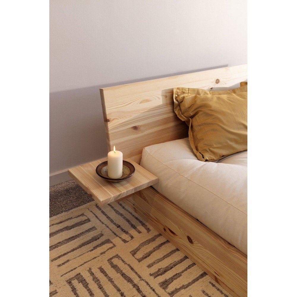 Łóżko dwuosobowe z litego drewna sosnowego ze stelażem 180x200 cm w jasnym naturalnym kolorze Latch – Karup (zdjęcie 3)