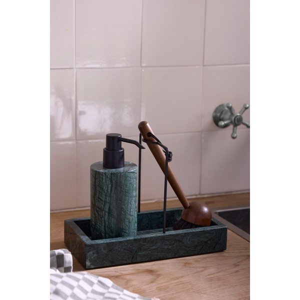 Ciemnozielony kamienny stojak na akcesoria do mycia naczyń Marble – Mette Ditmer Denmark-image-1