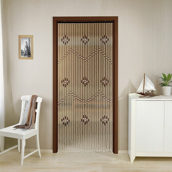 Bambusowa zasłona na drzwi w naturalnym kolorze 90x200 cm – Maximex-image-1