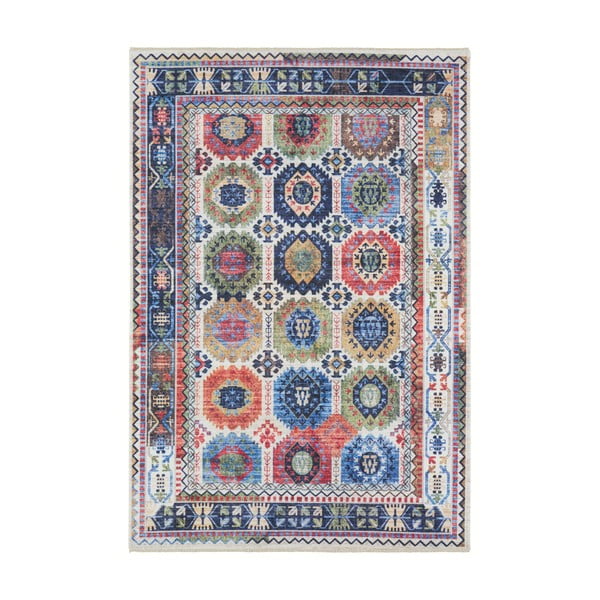 Kolorowy dywan z wysoką zawartością bawełny Kilim Masin, 160x230 cm