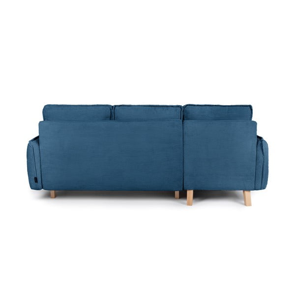 Niebieski sztruksowy rozkładany narożnik (z przestawnym narożnikiem) Tori – Bonami Selection-image-4