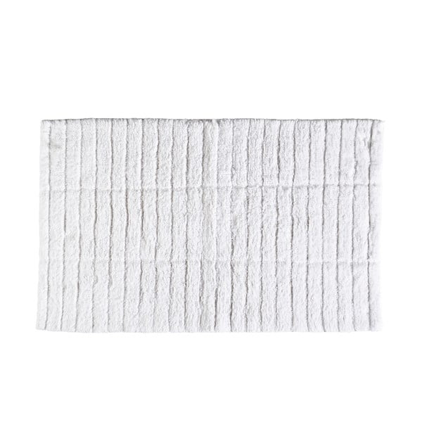 Biały dywanik łazienkowy 80x50 cm Tiles − Zone