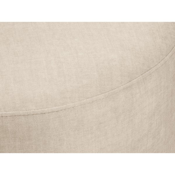 Beżowy aksamitny puf Mazzini Sofas Debbie, ø 68 cm-image-1