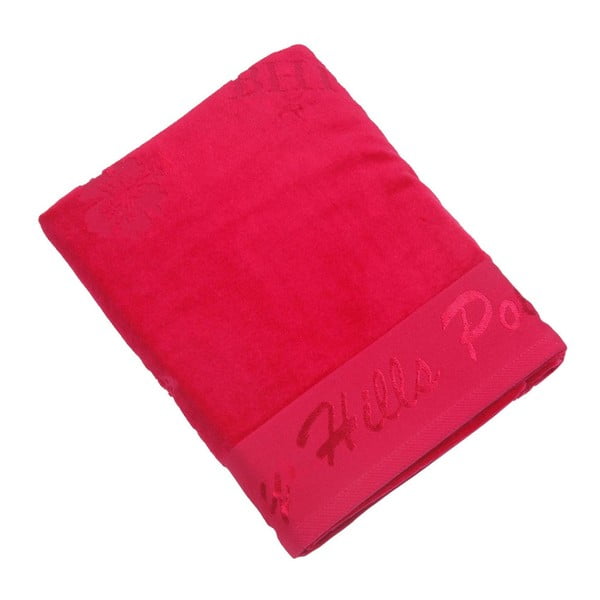 Ręcznik bawełniany BHPC Velvet 80x150 cm, czerwony