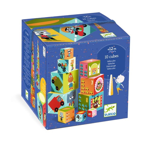 Piramida/wieża do układania Djeco Transport miejski-image-2