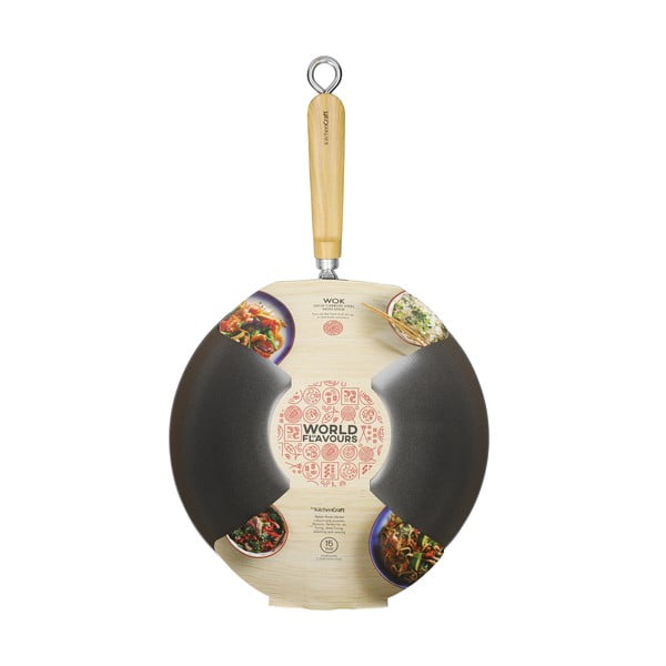 Patelnia WOK z powłoką nieprzywierającą Kitchen Craft Oriental, ⌀ 30 cm-image-4