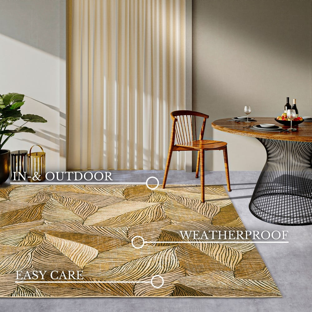 Dywan odpowiedni na zewnątrz w kolorze złota 200x285 cm Eugene – Villeroy&Boch (zdjęcie 9)