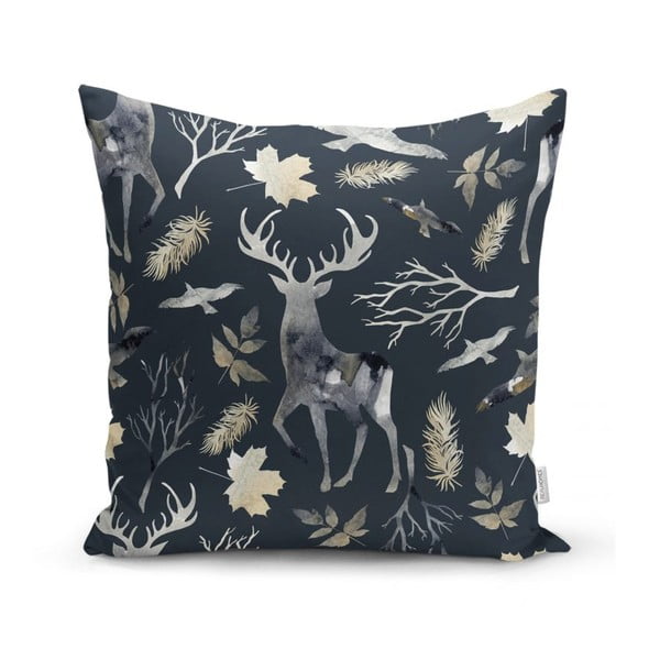 Zestaw 4 świątecznych poszewek na poduszki i bieżnika Minimalist Cushion Covers Christmas Forest-image-3