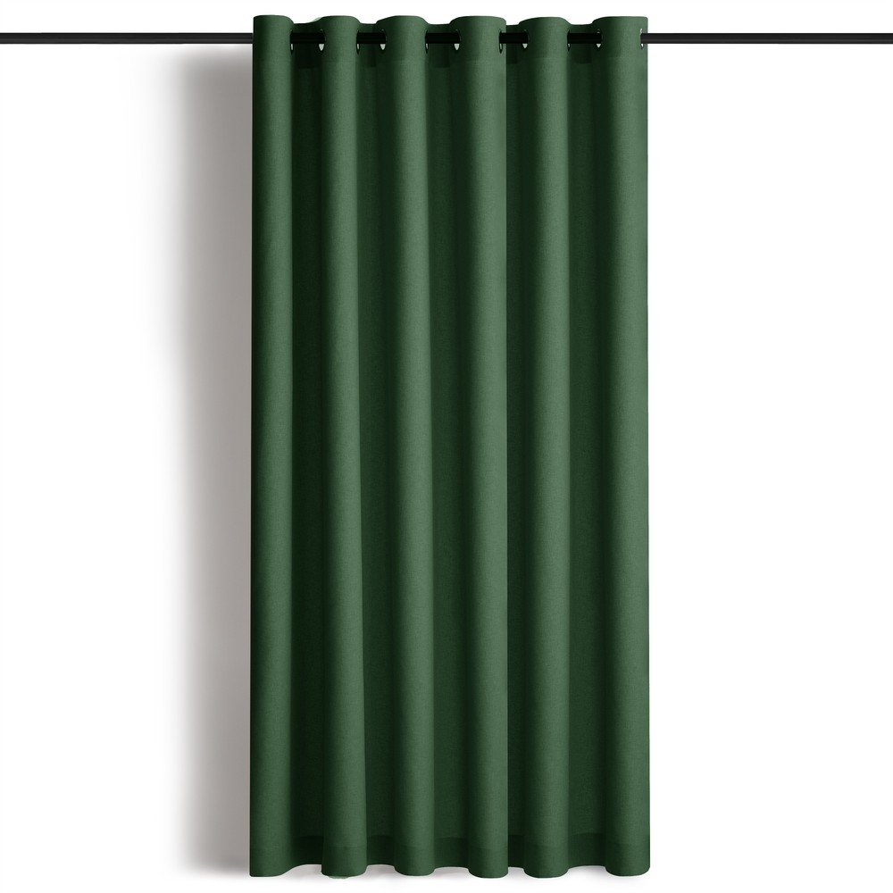 Ciemnozielona zasłona częściowo zaciemniająca (dimout) 265x250 cm Calisto – Filumi