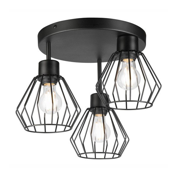 Czarna lampa sufitowa Audrey – LAMKUR-image-2