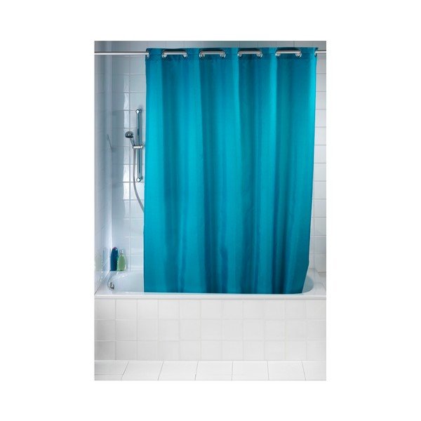 Niebieskozielona zasłonę prysznicową Wenko Comfort Flex, 180x200 cm-image-2