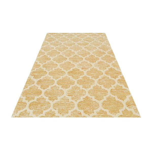 Żółty dywan tuftowany ręcznie Bakero Diamond, 183x122 cm-image-3