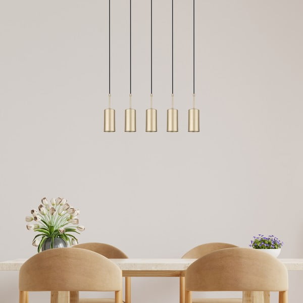 Lampa wisząca w kolorze złota Squid Lighting Geo, wys. 120 cm-image-2