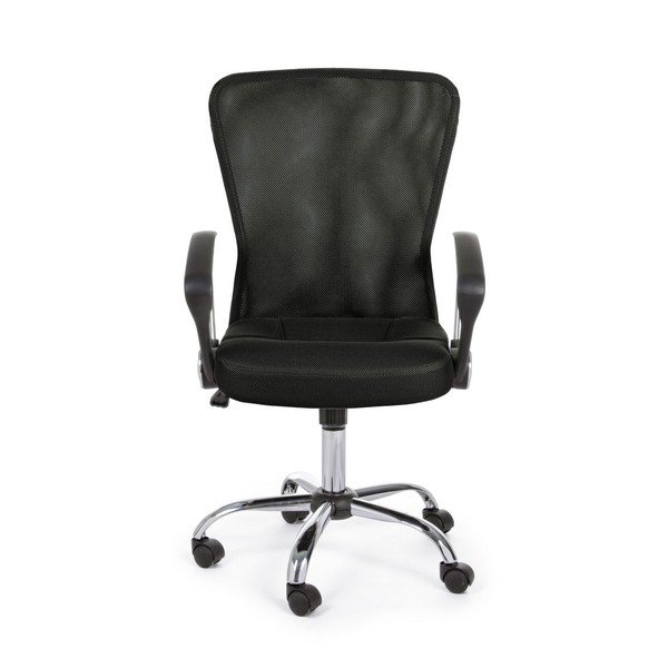 Czarne tapicerowane krzesło biurowe Brisbane – Yes Everyday-image-1