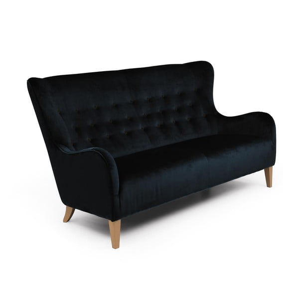Czarna sofa Max Winzer Medina, 190 cm