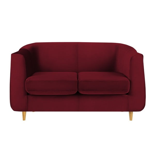 Czerwona sofa 2-osobowa Mel Art Angello