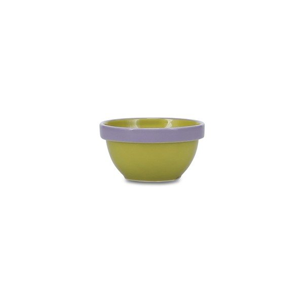 Zielona/fioletowa kamionkowa miska 170 ml Duo – ONA-image-2